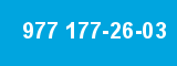 977 177-26-03 977 177-26-03